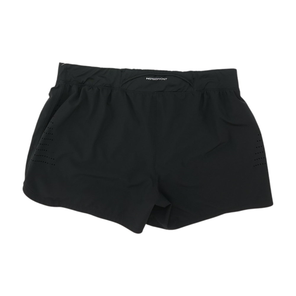 Black Plus Size Solid Active Shorts
