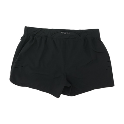 Black Plus Size Solid Active Shorts