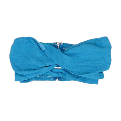 Blue Cropped Blouse