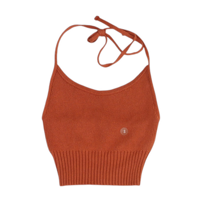 Orange Cropped Blouse