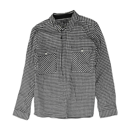 Black Check 1/4 Zip Pullover