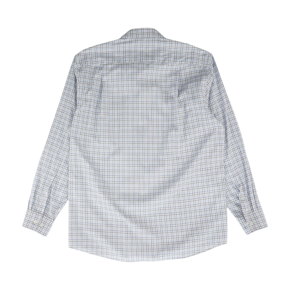 Blue Plaid Long Sleeve Button Down