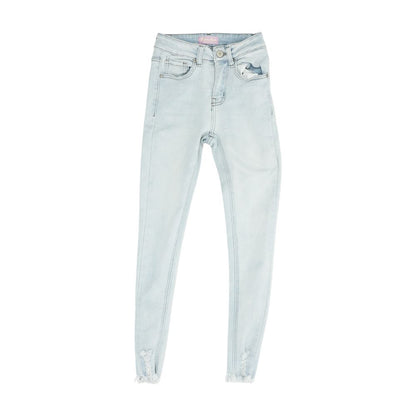 Blue Mid Rise Jeans