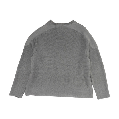 Vintage Gray Solid Pullover Sweater