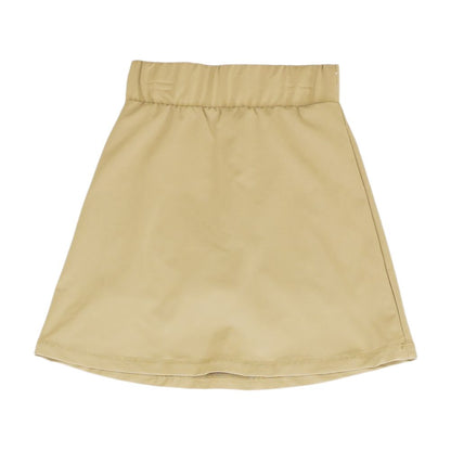 Khaki Solid Skort Skirt