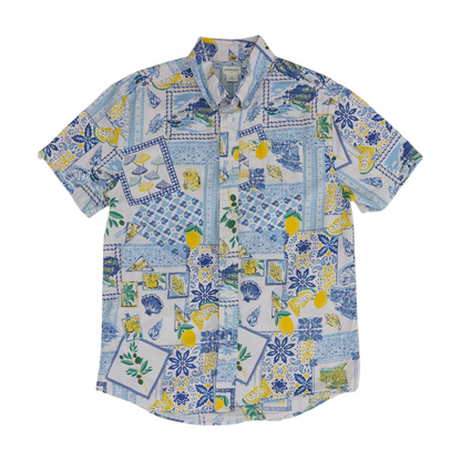 Multi Graphic Short Sleeve Button Down