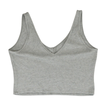 Gray Solid Pajama Top