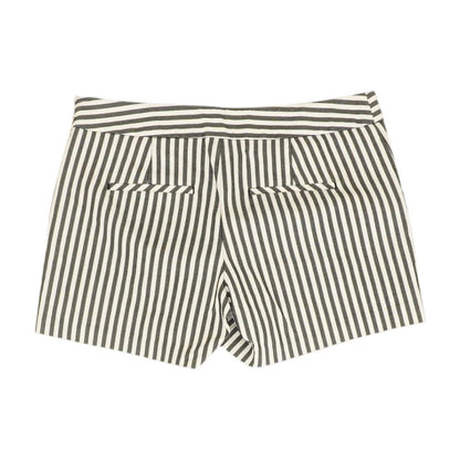 White Striped Shorts