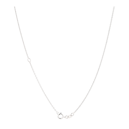 1/10 ctw Sterling Silver Lab Grown Diamond Pendant Necklace