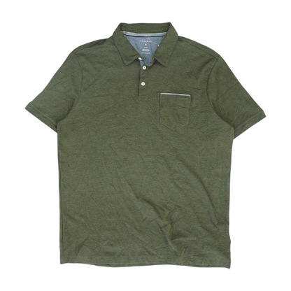 Green Solid Short Sleeve Polo