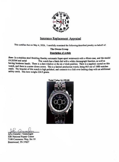 Bentley Super Sport Stainless Steel Watch