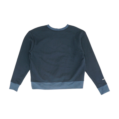 Navy Solid Sweatshirt Pullover