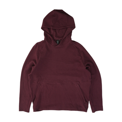 Burgundy Solid Hoodie Pullover