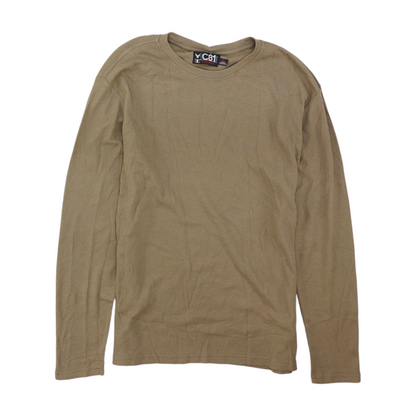 Brown Solid T-Shirt