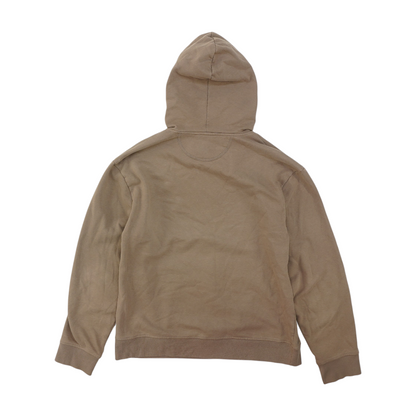Brown Solid Hoodie Pullover