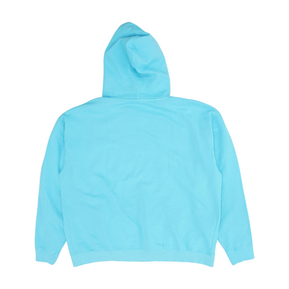 Blue Solid Hoodie Pullover