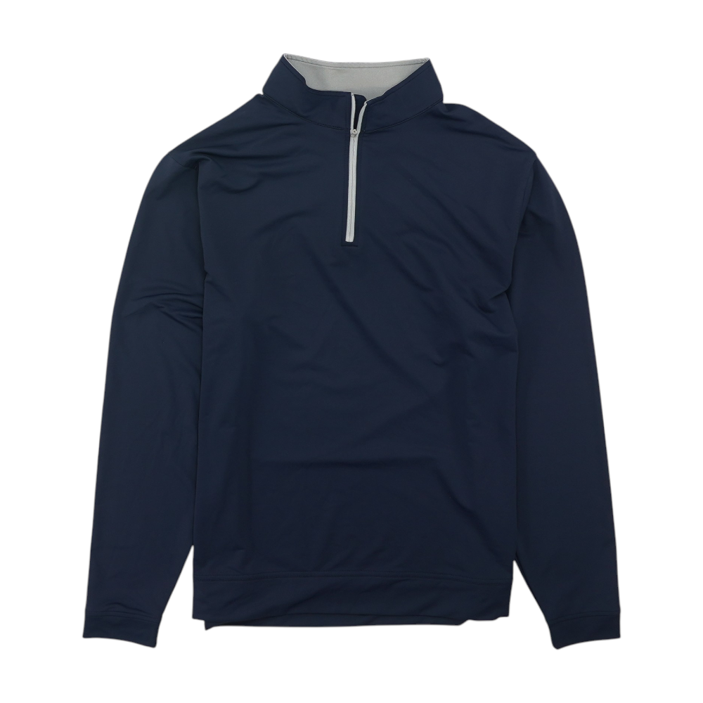 Navy Solid 1/4 Zip Pullover
