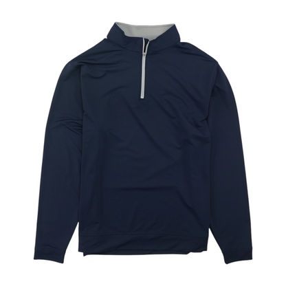 Navy Solid 1/4 Zip Pullover