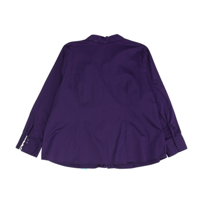 Purple Plus Size Button Down