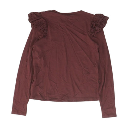 Maroon Crewneck T-Shirt