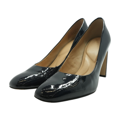 Navy Block Heels