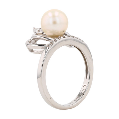 Sterling Silver Freshwater Pearl Fashion Ring