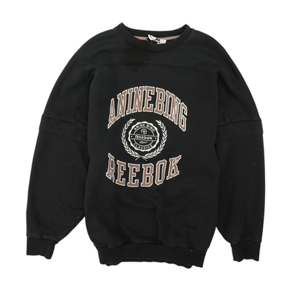 Anine Bing Black Solid Sweatshirt Pullover – Image 1