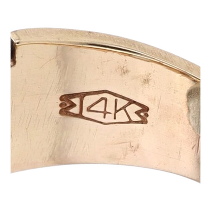 14K Yellow Gold Diamond Band Ring
