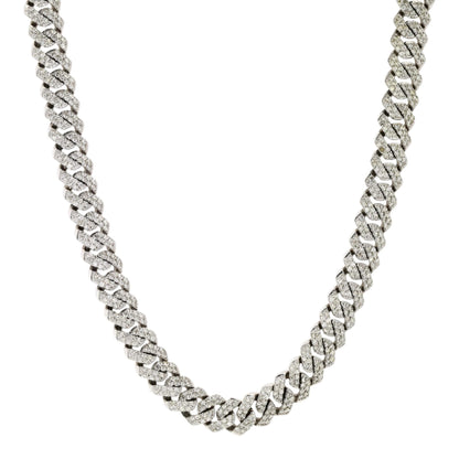 10 1/10 ctw10K White Gold Diamond Choker Necklace