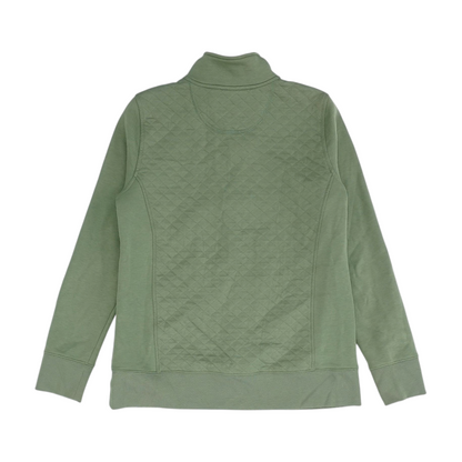 Green Solid 1/4 Zip Pullover