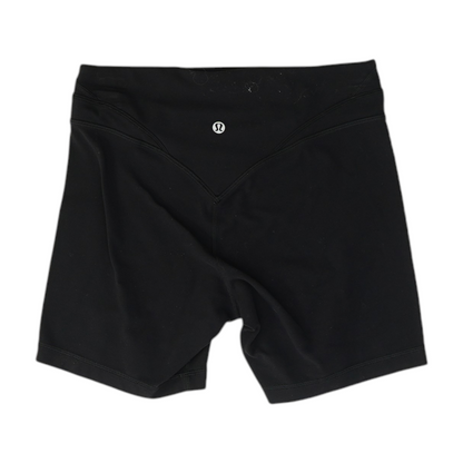 Black Solid Active Shorts