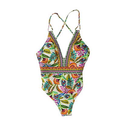 White Floral One-Piece