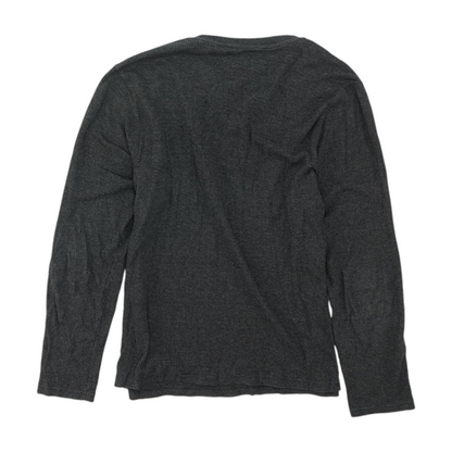 Gray Solid Henley