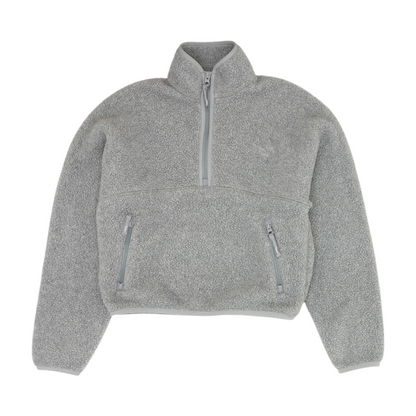 Gray Solid 1/4 Zip Pullover