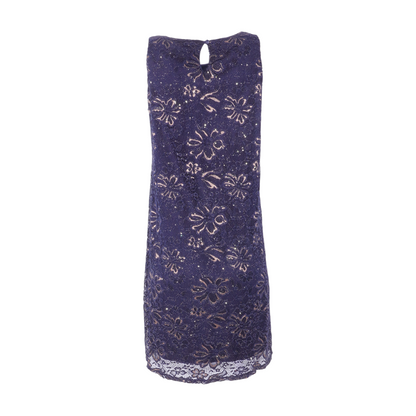 Navy Floral Midi Dress