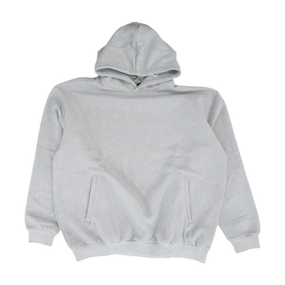Gray Solid Hoodie Pullover