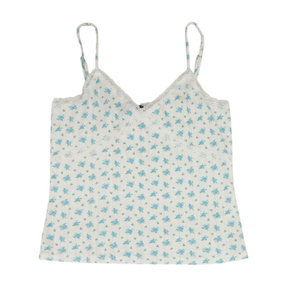 White Floral Blouse
