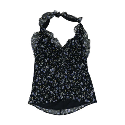 Black Floral Blouse