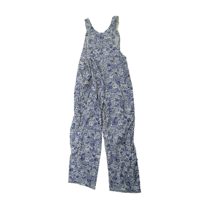 Blue Graphic Regular Overall Pants