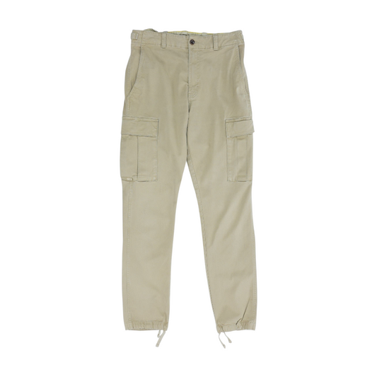 Beige Tapered Pants