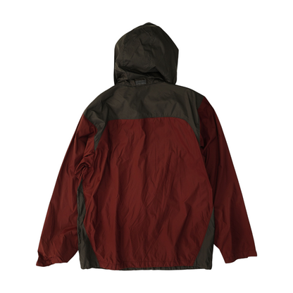 Gray Color Block Rain Jacket