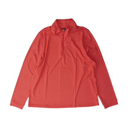 Pink Solid 1/4 Zip Pullover
