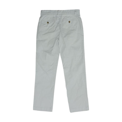 White Solid Dress Pants