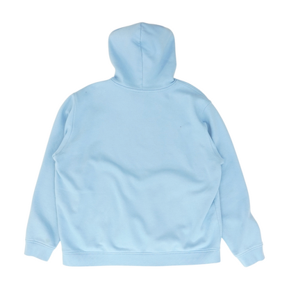 Blue Solid Hoodie Pullover