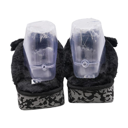 Black Slipper Flats