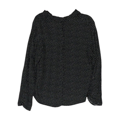 Black Polka Dot Button Down