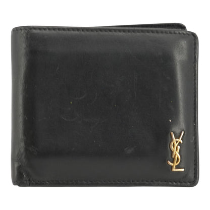 Tiny Cassandre East West Wallet in Leather
