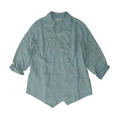 Blue Petite Button Down