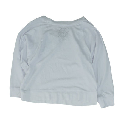 White Solid Knit Top
