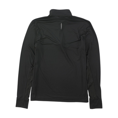 Black Solid 1/4 Zip Pullover